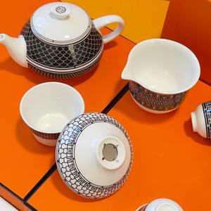 Service à boire en porcelaine de style européen antique, service de table en porcelaine occidentale pour cadeau - Product Image 2