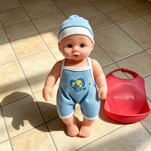 <b>Mini</b> Plastic Baby <b>Bottle</b> Toy with Blue and Pink Cap for 0-24 Months Unisex Role Play - Product Image 3