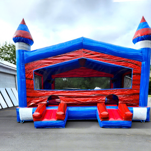 Casa Inflable de PVC de Grado Comercial de 0.55 mm de Grosor para Niños, Pista de Obstáculos, Capacidad de 500 kg, 2 Años de Garantía - Product Image 1