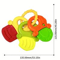 Hochet pour bébé Manhattan Ball Fitness, boule à saisir en plastique souple, hochet pour les gencives, jouet unisexe de 0 à 3 ans