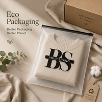 Sacs d'emballage personnalisés en PE/EVA mat givré, sacs refermables réutilisables pour vêtements, boutiques de mode, marques, vente en gros