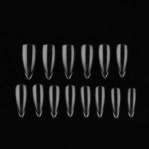 Professionelle, Einzigartige Klargel-Nagelspitzen für Eigenmarken, PMMA-Soft-Gel, Full-Cover-<span class=keywords><strong>Stiletto</strong></span>-Nagelspitzen in 14 Größen - Product Image 4