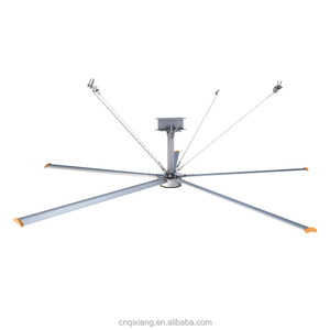 Ventilateur de plafond industriel géant QX de grande taille 10 pieds, moteur externe PMSM, haut volume, DC 3m HVLS, 5 pales en alliage d'aluminium, télécommande - Product Image 5