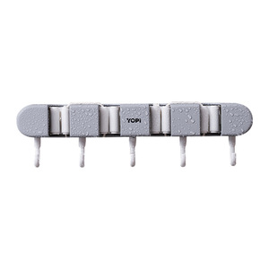 Wall Mounted Mop Holder No Drill <b>Hook</b> 10kg Load Capacity Bathroom Balcony Storage Rack Multi Functional Plastic <b>Hook</b> Set - Product Image 2