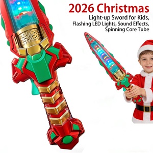 LASIVE TOYS Épée Lumineuse Clignotante Rotative avec Musique et Lumières Colorées, Jouet d'<span class=keywords><strong>Action</strong></span> pour Garçons, Idéal pour Fêtes Thème Famille - Product Image 5