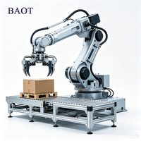 Robot Palletizing Otomatis BAOT Lengan Robot Industri Mesin Penumpuk Karton Tas Kotak Palletizer 1300mm Horizontal 1850mm