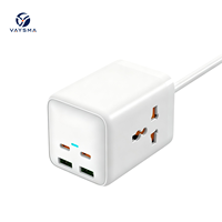 Bloc d'alimentation multi-ports VAYSMA 60W, prise universelle, 2 ports Type C, 2 ports USB A, multiprise de voyage