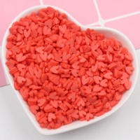 Tranches de pâte polymère en forme de cœur de bonne qualité, figurines, kit de nail art, saupoudrages, poterie souple, fabrication de bijoux, garniture pour slime