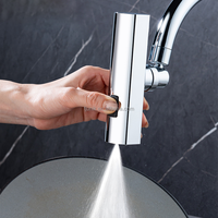 Robinet de cuisine multifonctionnel 3 modes avec pommeau de lavabo à cascade pressurisée et pivotant à 360°