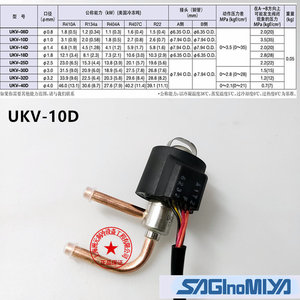 วาล์วขยายตัวอิเล็กทรอนิกส์ SAGINOMIYA รุ่น UKV-10D ขนาด 1.0 มม. สำหรับอะไหล่เครื่องปรับอากาศ - Product Image 1