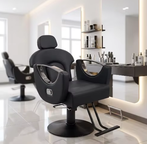 Fauteuil de coiffure de luxe réglable en hauteur et inclinable, pour la coupe, la permanente et la coloration des cheveux, banc de beauté, chaise de barbier, chaise de salon - Product Image 1