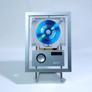 Cornice Porta <span class=keywords><strong>CD</strong></span> Hi-Fi per Arredamento Casa, Lettore Musicale con Doppio BT, da Scrivania o da Parete - Product Image 2