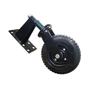 ล้อเลื่อนรั้วแบบสปริงเหล็กขนาด 6 นิ้ว 8 นิ้ว ทำจากยางแข็ง - Product Image 3