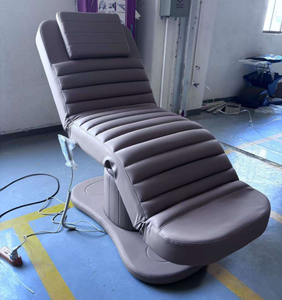 Hot Selling Chocolate Leather Brown Massage <b>Table</b> Three Motors <b>Electric</b> Beauty Equipment Cosmetic Massage Bed - Product Image 3