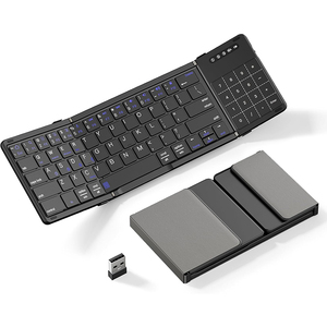 Hot Sale Portable BT <strong>Wireless</strong> Foldable <strong>Keyboard</strong> Scissor Supports 4 Devices Connection Compatible for Windows IOS <strong>Mac</strong> OS System - Product Image 1