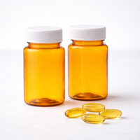 Offre Spéciale – Bouteilles en Plastique PET Incassables de 80 ml, Orange, Anti-humidité, avec Étiquette Personnalisée, pour le Stockage de Capsules