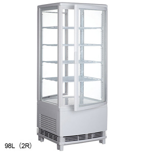 98L(2R) cuatro lados de la puerta de vidrio de almacenamiento en frío beber pastel y el postre comercial pantalla escaparate <span class=keywords><strong>Vertical</strong></span> - Product Image 1