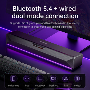 Mg20 G20 oyun hoparlör masası seti oyun ses kablolu mavi diş 7.1 Surround ses efekti ev masaüstü bilgisayar uzun hoparlör - Product Image 4