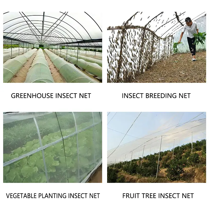 HDPE UV農業用温室プラスチック昆虫ネットメッシュ販売用ガーデン昆虫ネット4050メッシュ保護防虫メッシュネット
