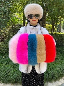 Phụ Nữ Sang Trọng Bất Fox Fur Headband Và Khăn Choàng Mới Nhất Thiết Kế Mùa Đông Hairband Và Cổ Ấm Hơn Cho Cô Gái - Product Image 4