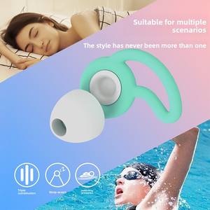 صغيرة إلى كبيرة مقاومة للماء ومكافحة الضوضاء للمساعدة على النوم الحد من الضوضاء ميزات قبعات الأذن البديلة S/M/L - Product Image 2