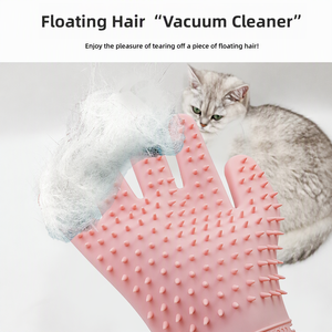 Guante de Silicona Personalizado para el Cuidado de Mascotas con Cepillo de Cerdas para Baño, Masaje y Eliminación de Pelo Suelto para Perros y Gatos - Product Image 6