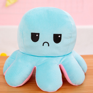 Peluche de <span class=keywords><strong>Pulpo</strong></span> <span class=keywords><strong>Reversible</strong></span>, Muñeco de <span class=keywords><strong>Pulpo</strong></span> con Expresión Transformable de Dos Caras, Ideal como Regalo para las Fiestas - Product Image 3