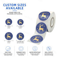 Étiquettes autocollantes en vinyle PVC imprimées avec logo personnalisé, rouleau d'étiquettes imperméables autocollantes pour l'emballage de produits cosmétiques