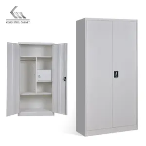 2 door clothing steel locker wardrobe metal cabinet