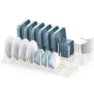 Adjustable Expandable Bowl Plate Holders Storage Plate Organizers For Kitchen Cabinets