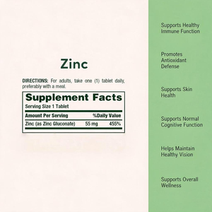 <span class=keywords><strong>Compresse</strong></span> di Zinco OEM 55mg Integratore Alimentare per Supporto Immunitario e Antiossidante - Product Image 6