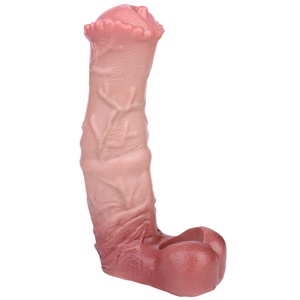 FAAK Large Realistic Horse Penis Sleeve Silicone Fantasy <b>Dildo</b> Sheath Delay Ejaculation Cock Enlargement Sex Toys for Men - Product Image 2