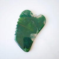 HZ 100%, Gua Sha pour les soins de la peau et le massage corporel, forme de corne naturelle, agate mousse