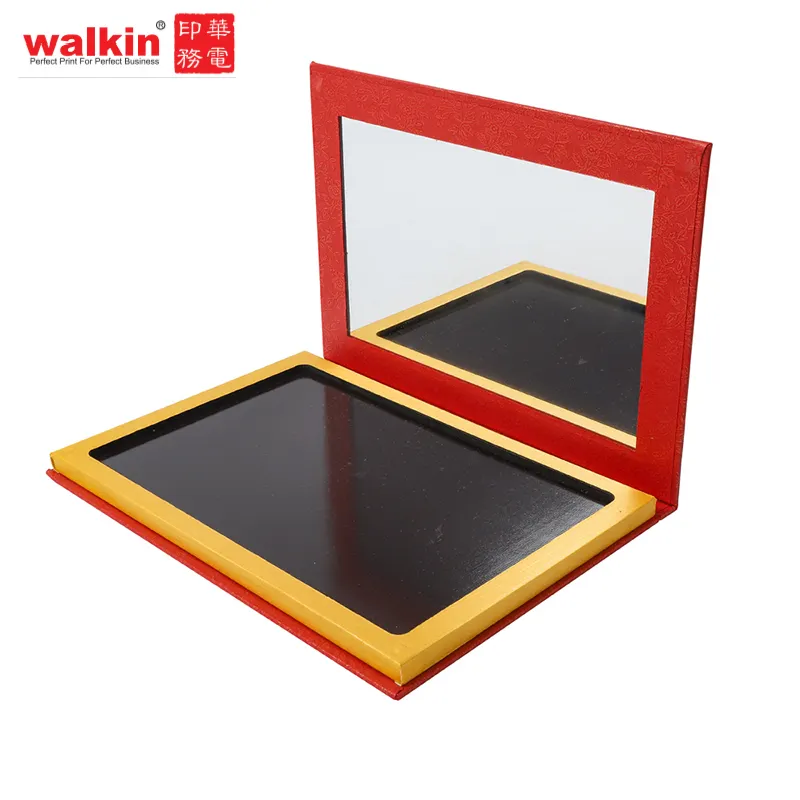 WALKIN Magnetic Cosmetic Lidschatten Leerer Paletten behälter Make-up-Papier verpackung für 6 Pfannen pulver