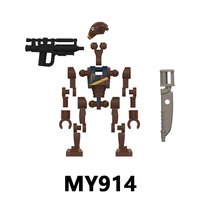 MY911-915 Space Wars BX Captain Citadel Security Commando Droid Mini Collect Educational Plastic Building Blocks Kids Gift Toys