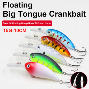 Esche Artificiali Rigide da Pesca 10cm 15g, Crankbait Galleggiante in Plastica, Esca per Jigging - Product Image 2