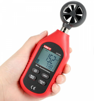Anémomètres miniatures UNI-T UT363/UT363BT jusqu'à 30 m/s, résolution de 0,01 m/s, matériau ABS, plage de température de 0 à 45 °C