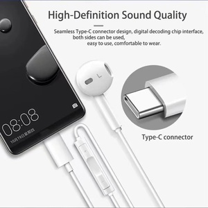 Écouteur de type C avec contrôle du volume du microphone CM33 pour casque d'oreille <span class=keywords><strong>HUAWEI</strong></span> <span class=keywords><strong>Mate</strong></span> 60 P60 Pro Nova13 SE 6 7 - Product Image 5