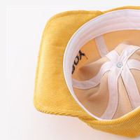 Gorra de béisbol desestructurada con logotipo personalizado bordado plegable de ala suave de algodón de pana para niños pequeños y bebés