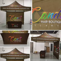 Commercial 3*3m Pop-Up extérieur auvent Gazebo Pergola 300D murs complets tente pliante 10X10 exposition grande tente Logo personnalisé commerce