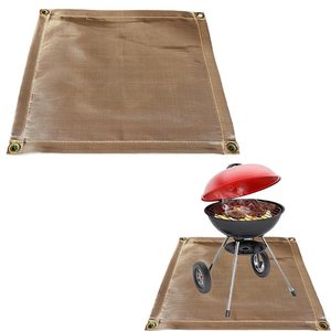 Coperta Ignifuga in Fibra di Vetro Resistente, <span class=keywords><strong>Tappetino</strong></span> Antincendio Termoresistente per Campeggio e Picnic - Product Image 1