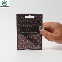 Bolsa Personalizada Mini con Superficie Mate, Ventana Abierta y Sellado de 3 Lados para Empaque de Auriculares, con Cierre Superior Reciclable