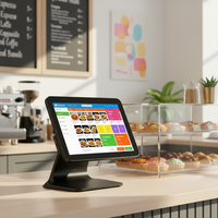 Sistema POS con Pantalla Táctil de 15.6 Pulgadas, Windows 10, Intel I5, 8 GB de RAM, 128 GB de Almacenamiento, Impresora Térmica, Caja Registradora para Uso con Múltiples Dispositivos
