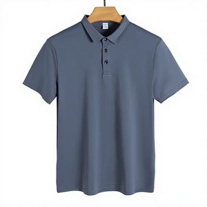 Camisa de Hombre de Manga Corta, 190g GSM, Algodón Mercerizado de Alta Calidad, Cuello Clásico, Estilo Casual de Negocios, Color Sólido, Transpirable, Lavable a Máquina - Product Image 3