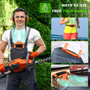 พัดลมพกพาแบบหนีบเอวพร้อมแบตเตอรี่แบบชาร์จได้ 30000mAh และพาวเวอร์แบงค์ 7 ระดับความเร็ว ใช้งานได้นานสูงสุด 32 ชั่วโมง เหมาะสำหรับการ<span class=keywords><strong>ทำงาน</strong></span>กลางแจ้ง - Product Image 4