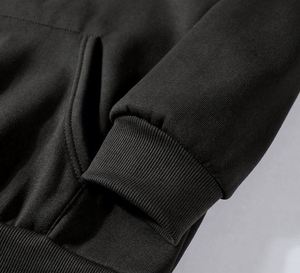 Sweat à capuche unisexe surdimensionné à fermeture éclair pour homme, en coton épais 100 %, avec cagoule intégrée, demi-zip - Product Image 3