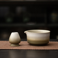 Astief Bol Chawan Matcha en céramique émaillée flamboyante avec logo personnalisé fait à la main et ensembles de support de fouet Matcha avec bec verseur