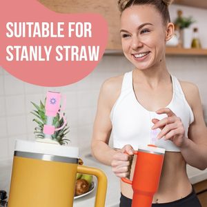 Couverture de paille en silicone de couleur variable pour accessoires de tasse Stanley Stanley - Product Image 3