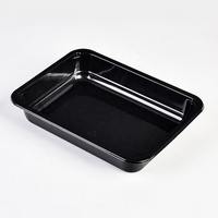 CPET recyclé ovable 2 compartiments scellant emballage alimentaire jetable compagnie aérienne conteneur CPET avec film anti-buée