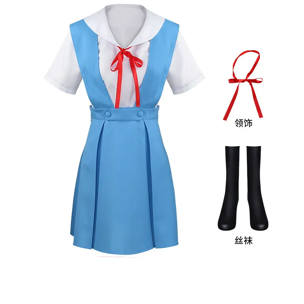 2023 hot sale Anime Women Cosplay Ayanami Rei Neon Genesis Costume With Wig
